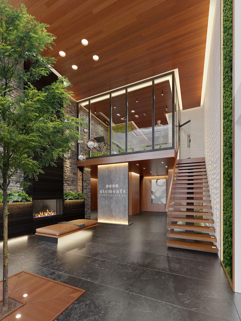 Pratt Homes Elements Foyer with backing Rendering